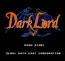 Dark Lord Title Screen